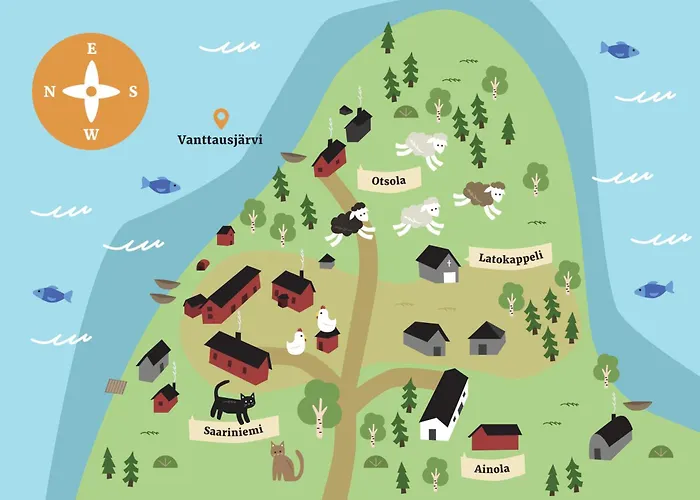 Вилла Lakefront Ainola, 55 Km From